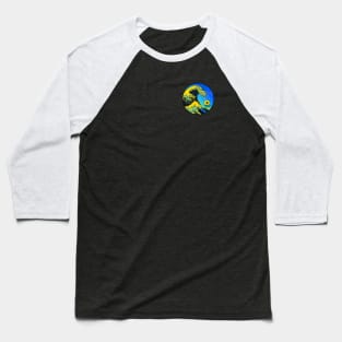 Great wave - rising sunflower, small design Baseball T-Shirt